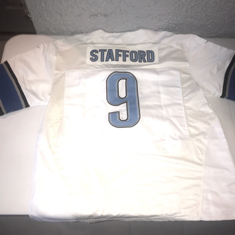 Authentic stitched Lions Jersey Stafford